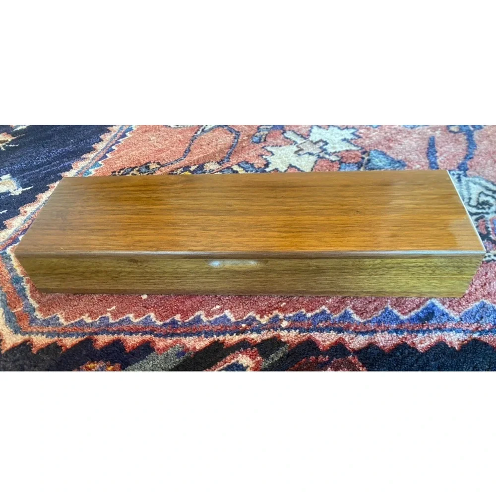 Vintage GERBER Legendary Blades 2 Pc Carving Set: Walnut Box Ron / Little Snick